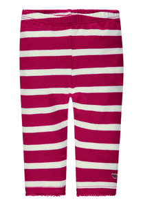 Girls Leggings, rot gestreift