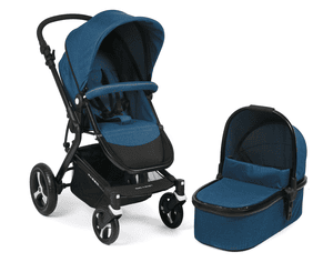 Kombi-Kinderwagen PASSO Melange blue