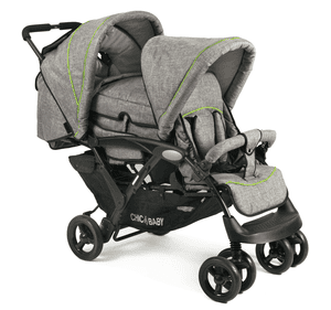 Geschwisterwagen DUO Jeans grey