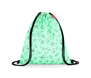 mysac Gympapåse kids cats and dogs mint