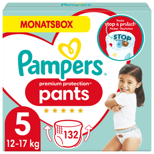 Luiers Premium Protection Pants Maat 5 Maxi 132 Luiers 12 - 17 kg Maandbox