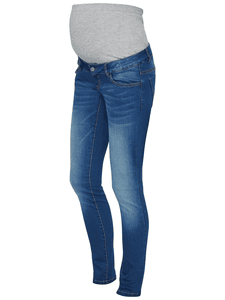 mama licious moderskap jeans MLFIFTY Medium Blue Denim