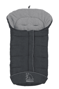 Chancelière pour poussette universelle hiver ourson polaire, mélange gris