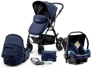 Kinderkraft Poussette trio combinee 3en1 Moov bleu marine Commander en ligne babymarkt