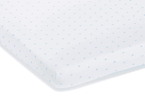 Hoeslaken voor wieg jersey Sterren blauw / wit 2 stuks