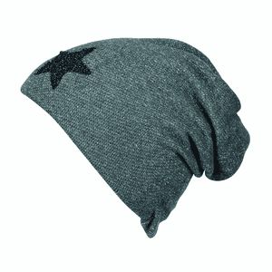 Slouch-Beanie svettestoff jerngrå