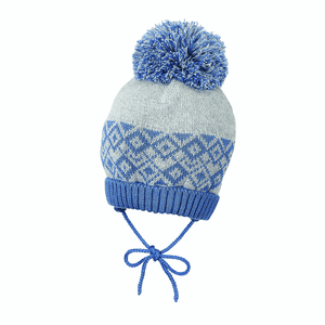 Berretto a maglia, grgio/blu