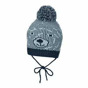 Casquette tricotée marine