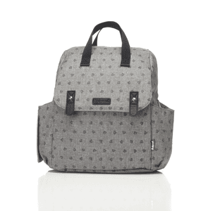 Sac à langer Robyn convertible original coeurs gris