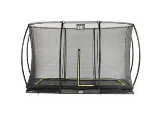 EXIT Bodentrampolin Silhouette Rechteckig 244x366 cm mit Sicherheitsnetz - schwarz