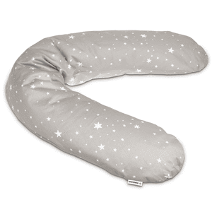 Almohada de lactancia stars gris