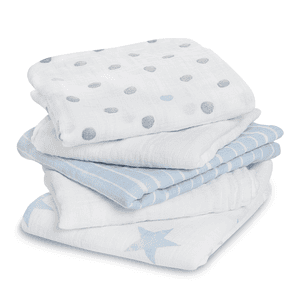 aden® Spuugdoekje Dapper blauw 5stuks