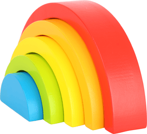 small foot  ® bloques de madera arco iris