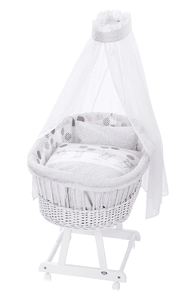 KompEASY bassinet Fødsel e hvitt 972-9 Hippo sølv