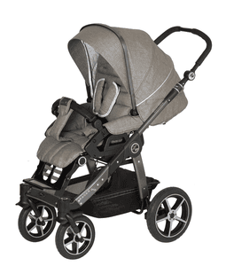 Kinderwagen Racer GTS Olive Dot (600) Gestellfarbe platin