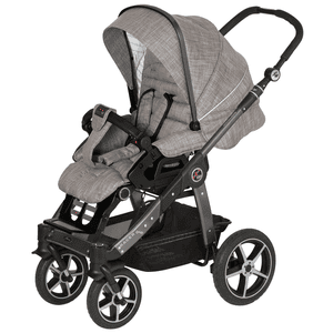 Kinderwagen Racer GTS Crushed grey (621) Gestellfarbe platin