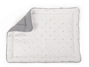 Matelas de parc enfant Jersey grey gold dots 75x95 cm