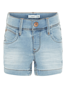 Girl s Pantalones cortos Salli azul claro denim