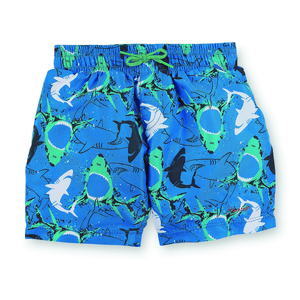 UV-Badeshort blau