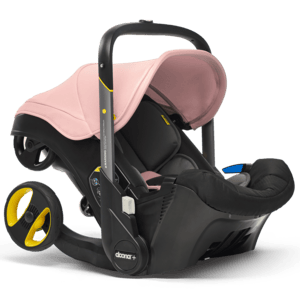 Babyautostol Blush Pink / lyserød med integreret barnevognsstel, 2 i 1