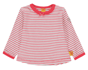 Girl s shirt met lange mouwen, strepen rood