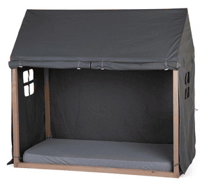 Bedframe Cover Huis antraciet 70 x 140 cm