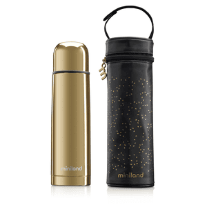 deluxe thermos con tasca isolante, oro 500ml