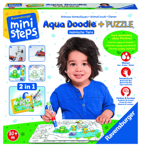 ministeps® Aqua Doodle® Puzzle: Heimische Tiere