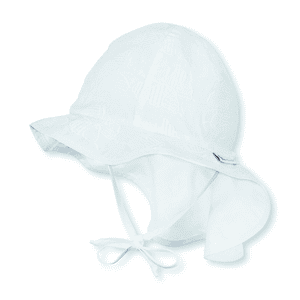 Bonnet protecteur à rabat Jersey blanc