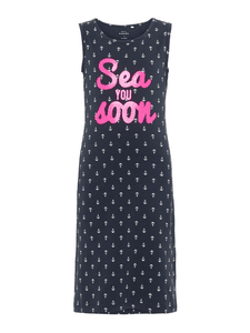 Girls Kleid Nkfvippa dark sapphire AOP Ancher