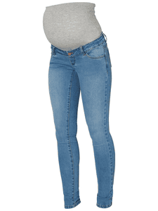 mama licious Zwangerschapsbroek MLLOLA lichtblauw denim