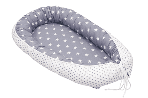 Baby Nest & Cocoon Bianco Grigio 55 x 95 cm