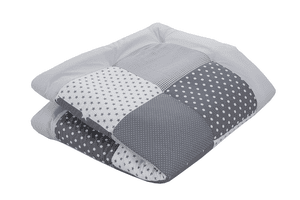 Coperta per gattonare, 100x100 cm, grigio stelle