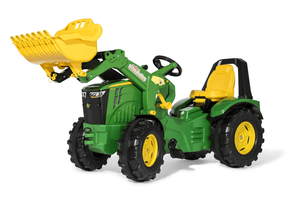 rolly®toys Kindertraktor rollyX-Trac Premium John Deere 8400R mit Frontlader