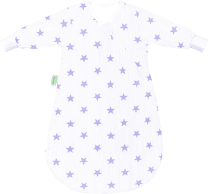 Jersey Unterzieh-Schlafsack BabyNest stars soft violett