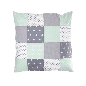 Patchwork Polštář Mint Grey