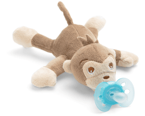 Philips  Peluche sucette singe turquoise 0-6 m SCF348/12