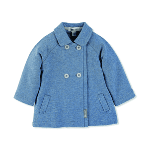 Girl s Baby Jacket Sudor azul medio mélange