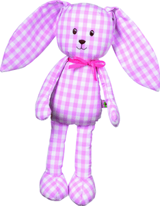 peluche giocattolo snello coniglietto Baby fortuna vichy coniglietto rosa