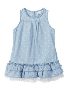 Girls Dress lyseblå denim