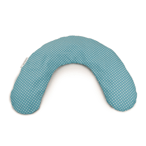 Housse de coussin pour bébé prématuré 100x15 cm pois turquoise