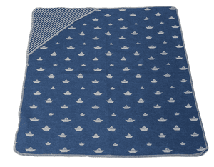 Coperta Boote con cappuccio coperta velluto blu velluto 80 x 80 cm