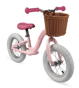 Bicicleta sin pedales Vintage -  Bikloon rosa con cesta