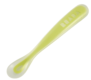 Cucchiaio ergonomico per bambini in silicone 1. verde neon age neon