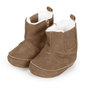 Girls Baby-Schuh Nubuk-Lederimitat haselnuss