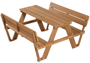 Kinder Picknicktafel for 4 Outdoor Deluxe teak met rugleuning