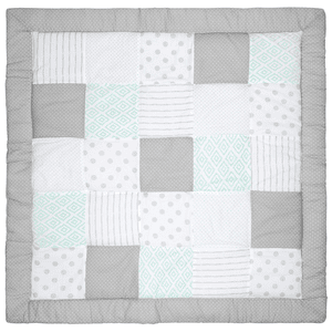 emma & noah Lekmatta Patchwork Mint 120 x 120 cm