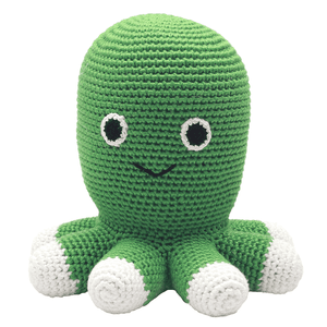 Peluche à crochet poulpe vert