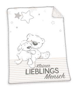 HERDING Favoriete menselijke Soft-Plush deken 75x100 cm