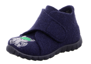 Jongens pantoffel Gelukkig blauw (medium)